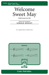 Welcome Sweet May SATB choral sheet music cover